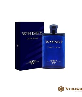 Nước hoa Whisky Deep Blue 80ml, cao cấp của Pháp, hương thơm lan xa mạnh mẽ đầy lôi cuốn