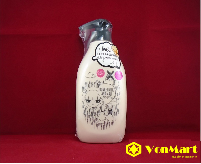 Donkey Milk Body Lotion, dưỡng thể trắng da toàn thân từ mầm lúa mạch và sữa lừa