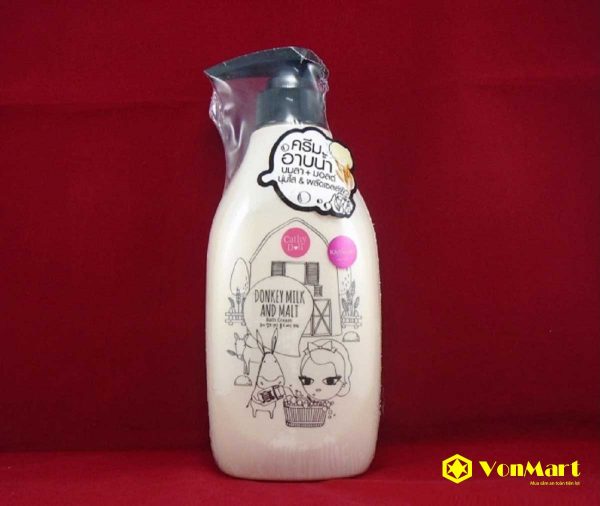 Sữa Tắm Lúa Mạch Donkey Milk & Malt, tẩy tế bào chết, làm sạch, giữ ẩm, dưỡng da trắng mịn