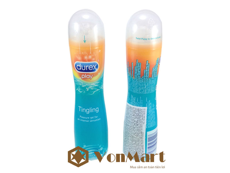 Gel bôi trơn Durex Play Tingle 100ml, cửa hàng bán gel bôi trơn Durex