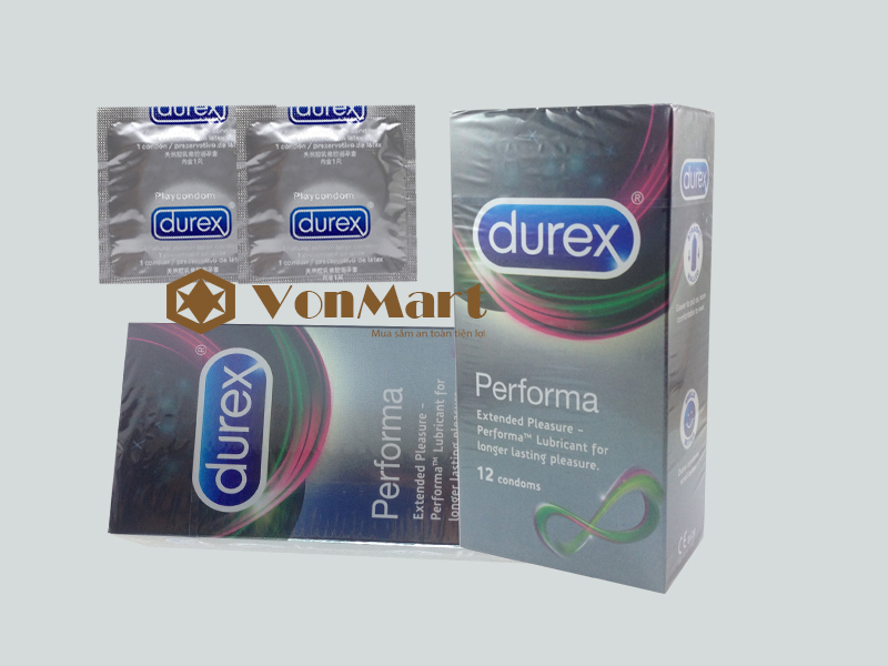Bao cao su Durex đen, bao Durex Performa kéo dài thời gian quan hệ