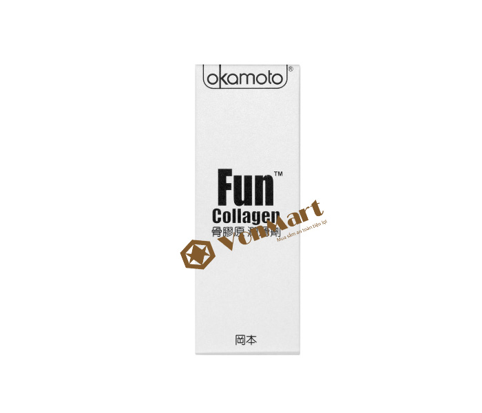 Gel bôi trơn Okamoto Fun Collagen, gốc nước tự nhiên tăng độ ẩm âm đạo