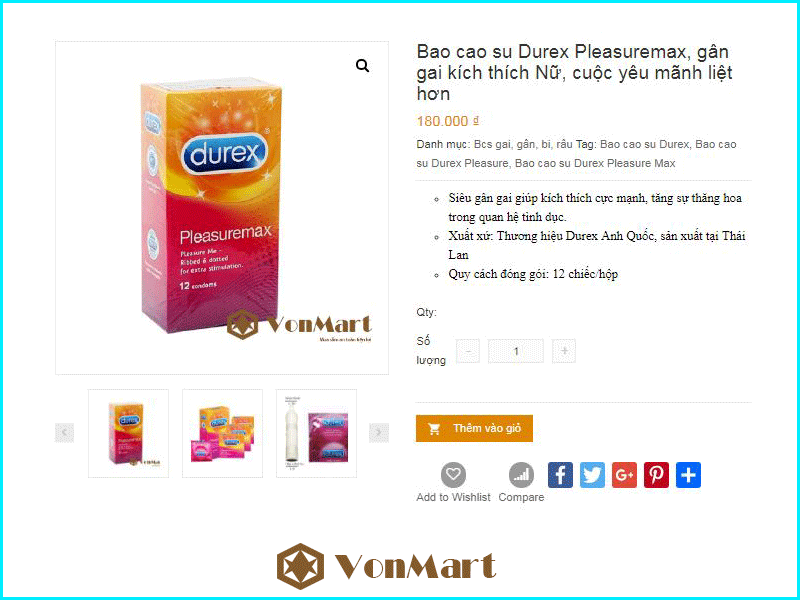 Bán bao cao su Durex, shop bao cao su uy tín, chính hãng