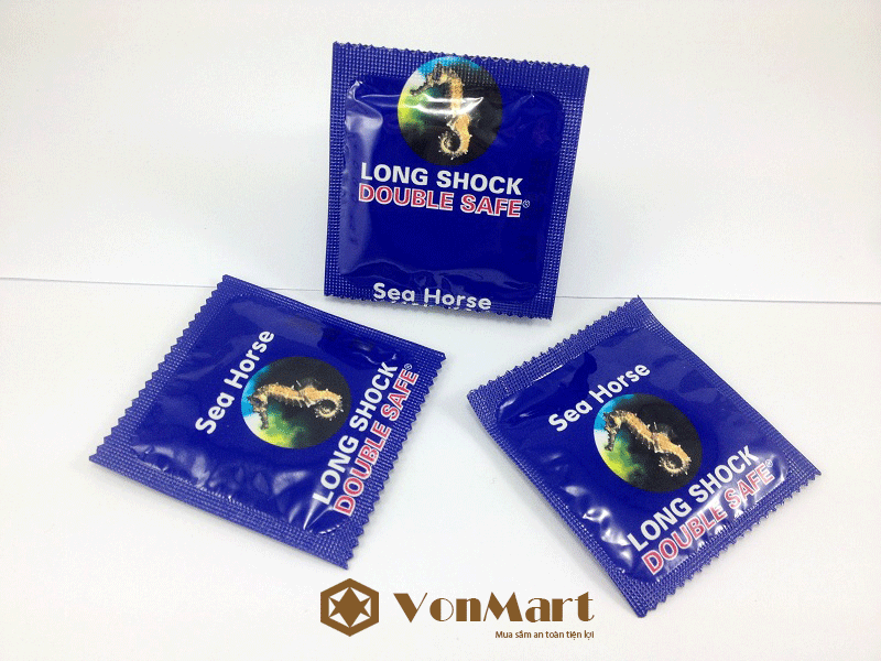 Bao cao su cá ngựa Malaysia, bcs cá ngựa chống xuất tinh sớm