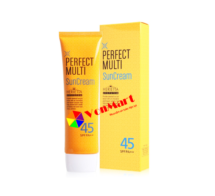 Kem chống nắng Perfect Multi Sun Cream, SPF45+/PA+++ kem lót đa năng