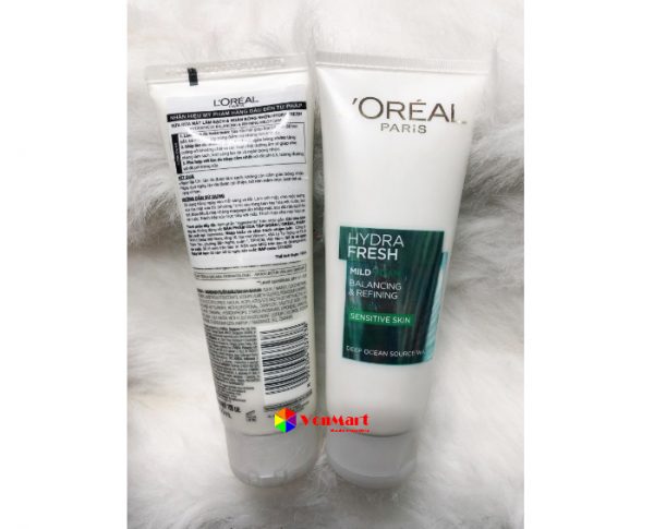 Sữa rửa mặt L'oreal Hydrafresh Review, giúp làm sáng da và cung cấp độ ẩm, nuôi dưỡng làn da ẩm mượt