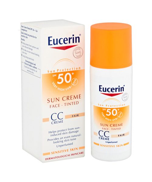 Kem chống nắng trang điểm Eucerin Sun Face Tinted CC Cream SPF 50