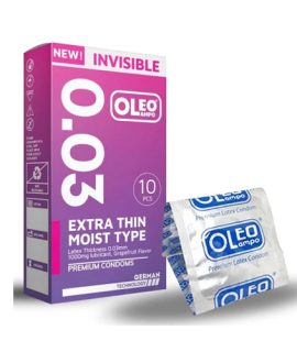 Bao cao su Oleo Invisible 0.03 Extra Thin - Hộp 10 cái, chính hãng